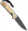 Chris Reeve Left Hand Small Sebenza 31 Knife Box Elder (2.94" Boomerang Dam.)