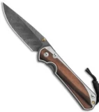 Chris Reeve Large Sebenza 31 Knife Macassar Ebony Boomerang Dam Dbl Lug (3.625")