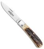 GEC Mustang #74 Pocket Knife Sambar Stag (3.00" Satin) 745120