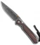 Chris Reeve Small Sebenza 31 Macassar Ebony Double Lug Knife (3.25" Damascus)