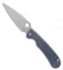Daggerr Knives Sting Liner Lock Knife Gray/Blue G-10 (3.875" SW D2) FM02-2GR