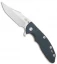Hinderer Knives XM-18 3.5 Bowie Frame Lock Knife Green/Black G-10 (Stonewash)