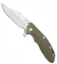 Hinderer Knives XM-18 3.5 Bowie Bronze Frame Lock Knife OD Green (Stonewash)