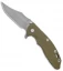 Hinderer Knives XM-18 3.5 Bowie Frame Lock Knife OD Green G-10 Battle Brnz (WF)