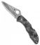 Spyderco Delica 4 Knife Flat Ground Zome Gray FRN (2.88" Damascus) C11ZPGYD