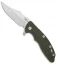 Hinderer Knives XM-18 3.5 Bowie Frame Lock Knife Black/Green G-10 SW Brnz (SW)
