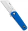 Finch Knife Co. Runtly Liner Lock Knife Military Blue G-10  (2.375" Stonewash)