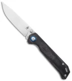 Kizer Azo Vanguard Series Begleiter Knife Black Micarta (3.5" Stonewash BD1N)