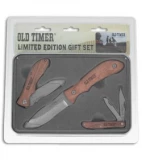 Schrade Old Timer Limited Edition 3-Piece Knife Gift Set 1135031