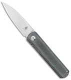 Kizer Lundquist Feist Front Flipper Knife Black Micarta (2.8" Stonewash)