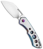 Olamic Cutlery WhipperSnapper Knife Ti/Entropic Sheepsfoot (2.75" Satin)