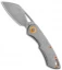 Olamic Cutlery WhipperSnapper Frame Lock Knife Ti/Orange Sheepsfoot (2.75" SW) 2