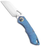 Olamic Cutlery WhipperSnapper Knife Rock Ti Wharncliffe (2.75" Satin) Gold Spine