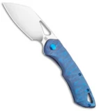 Olamic Cutlery WhipperSnapper Knife Rock Ti Wharncliffe (2.75" Satin) Blue Spine