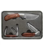 Schrade Old Timer Rosewood Geo 3-Piece Knife Set 1130065