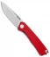 Acta Non Verba Knives Z200 Liner Lock Knife Red G-10 (3.5" Stonewash)