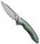 Bestech Knives Ornetta Frame Lock Knife Green Ti (3.6" Satin) BTKT1811B