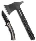 Schrade Axe/Folder Pocket Knife Stainless Steel Combo 1132984
