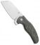 Kizer Vanguard Sheepdog Liner Lock Knife Black Micarta  (3.2" Stonewash)