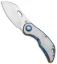 Olamic Cutlery Busker Largo Frame Lock Knife Ti w/ Entropic Accents (2.5" Satin)