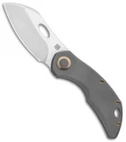 Olamic Cutlery Busker Largo Frame Lock Knife Dark Ti / Bronze (2.5" Satin)