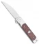 Finch Knife Co. Holliday Frame Lock Knife Snakewood (3.1" Satin)