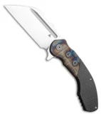 DSK Tactical VX-P Knife Flamed Grid Titanium/Carbon Fiber (4.25" Satin)