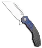 DSK Tactical VX-P Knife Blue Grid Titanium/Carbon Fiber (4.25" Satin)