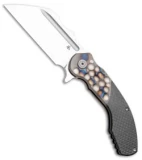 DSK Tactical VX-P Knife Flamed Hammered Titanium/Carbon Fiber (4.25" Satin)