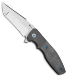 Reate Kirby Lambert Augustus PVD Bolster Lock Knife Carbon Fiber (3.6" Satin)