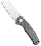 CJRB Cutlery Crag Recoil-lock Knife Carbon Fiber  (3.5" D2 Stonewash) J1904R-CF