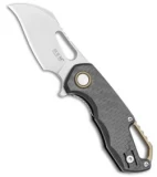 MKM Voxnaes Isonzo Hawkbill Liner Lock Knife Carbon Fiber (2.25" Stonewash)
