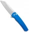 Pro-Tech Malibu Reverse Tanto Plunge Lock Flipper Knife Blue (3.3" Stonewash)
