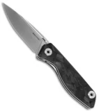 Real Steel Sidus Free Folding Knife Luminous Carbon Fiber (3.5" Satin)