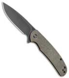 WE Knife Co. Practic Liner Lock Knife Brass (3.3" Black Stonewash M390)