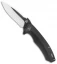 QSP Woodpecker Frame Lock Knife Black Titanium Wave (3.75" Two Tone)