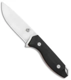 QSP Toukan I Fixed Blade Knife Black G-10 (4.5" Satin)