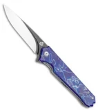 QSP Mamba Premium Liner Lock Knife Blue Alume Wave Raffir (3.5" Two Tone)