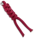 Chris Reeve Knives Small Burgundy Cord Tie Lanyard w/ Silver Pin