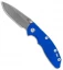 Hinderer Knives XM-18 3" Spear Point Non-Flipper Knife Blue G-10 (Working)
