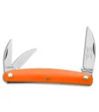 GEC #62 Farm And Field 3.875" Pocket Carver Knife Orange Delrin