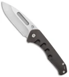 Medford Praetorian Slim Frame Lock Knife PVD Drop Point (3.3" Tumbled)