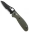 Benchmade Mini Griptilian AXIS Lock Knife Olive Drab (2.91" Serr) 555SBKHGOD