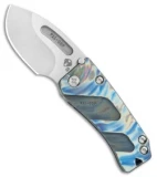 Medford Hunden Frame Lock Folding Knife Wave Flame/Blue Ti  (2.25" Tumbled)