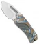 Medford Hunden Frame Lock Folding Knife Flamed Bronze Titanium (2.25" Tumbled)