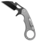 Medford Burung Frame Lock Knife Tumbled Ti w/ Bottle Opener (3.25" Black PVD)