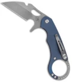 Medford Burung Frame Lock Knife Blue BB Titanium (3.25" Tumbled) MKT