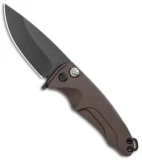 Medford Smooth Criminal Plunge Lock Flipper Knife Yellow (3" Black PVD)