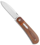 Pena Knives Custom Zulu Front Flipper Liner Lock Knife Micarta (2.75" Satin)