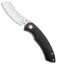 Red Horse Knife Works Hell Razor P  Liner Lock Knife Black G-10 (3.6" Satin)